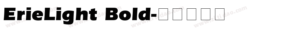 ErieLight Bold字体转换